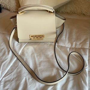 Zac Posen Worn Once Cream Small Leather Purse
